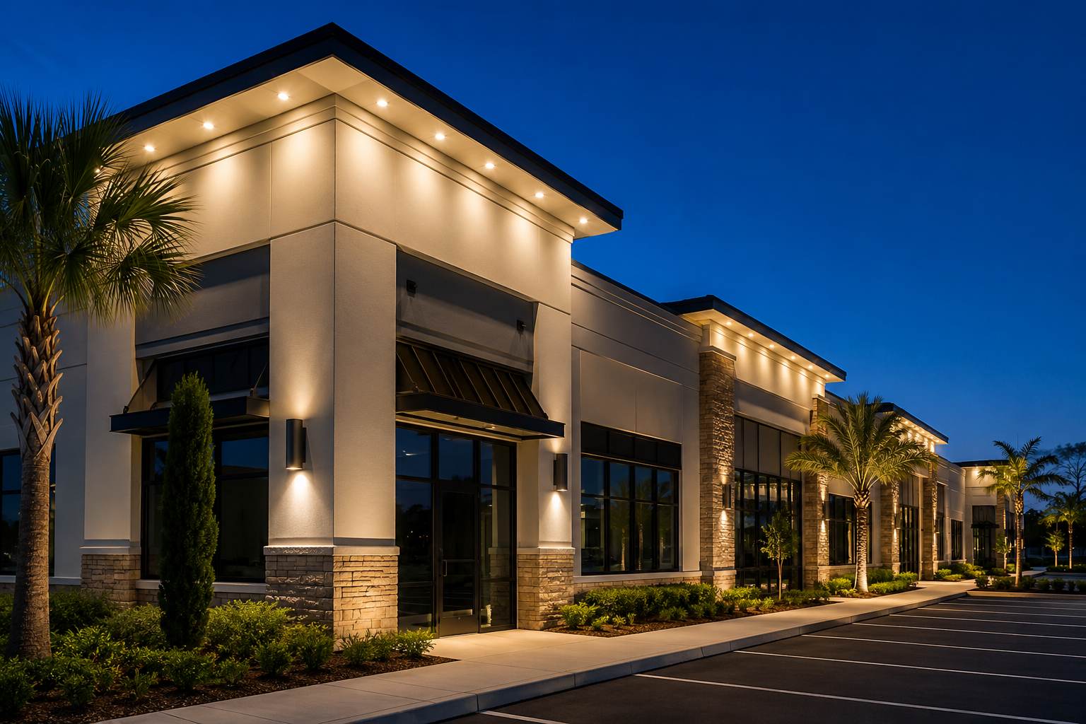 commercial soffit lighting
